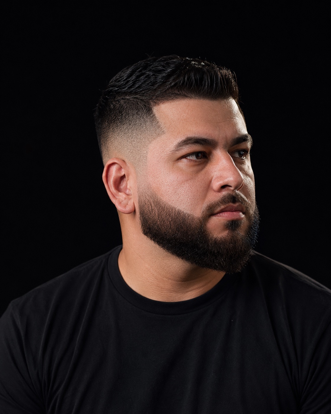 Illustrative haircut and beard style reference